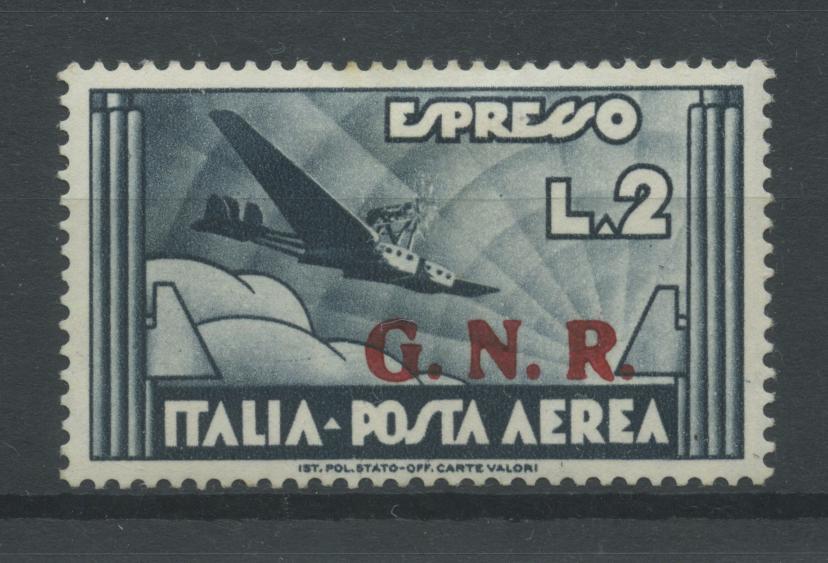 Scansione lotto: RSI E LUOGOTENENZA 1944 AEREO-ESPR. N.125/II *  CERT.