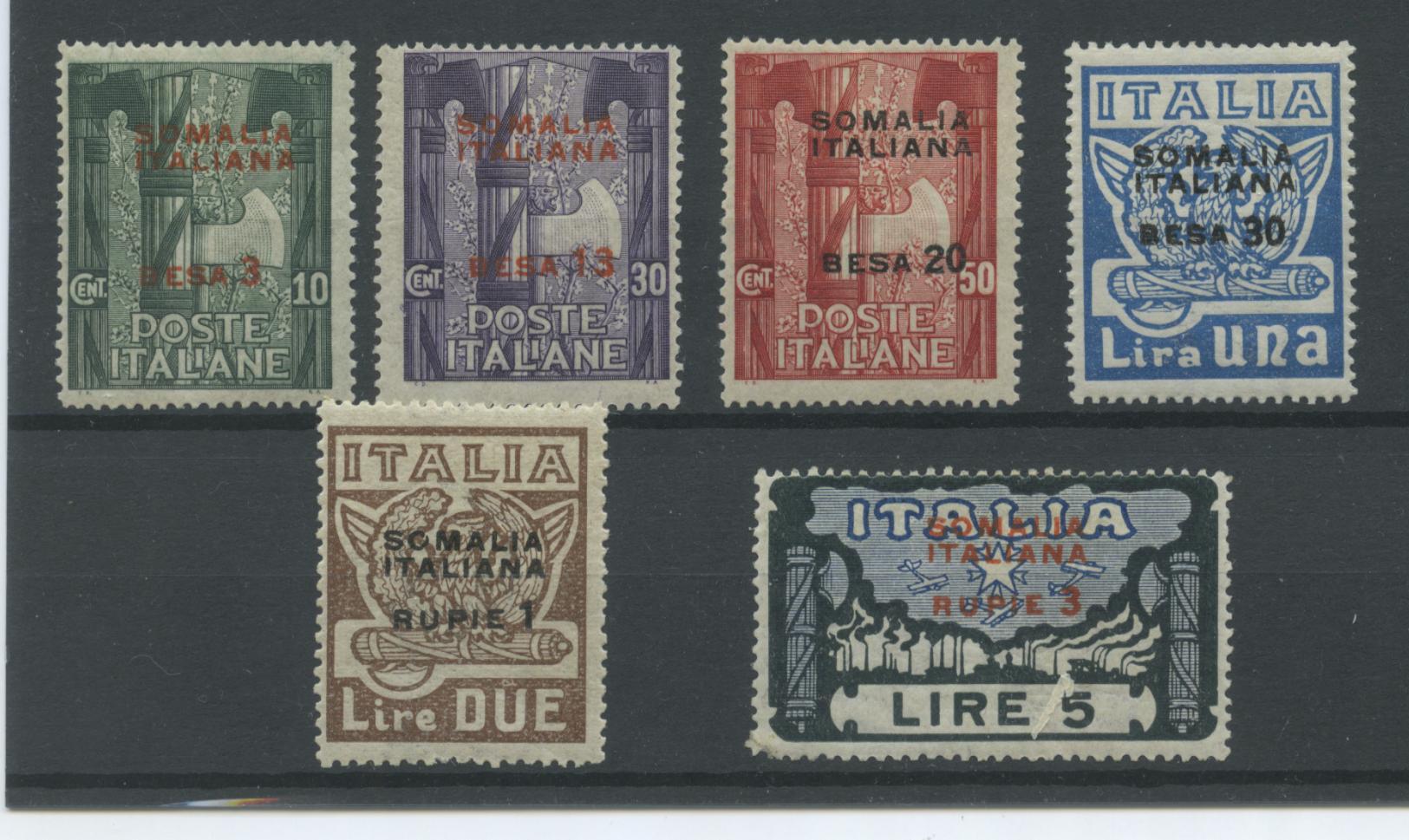 Scansione lotto: COLONIE SOMALIA 1923 MARCIA 6V. **