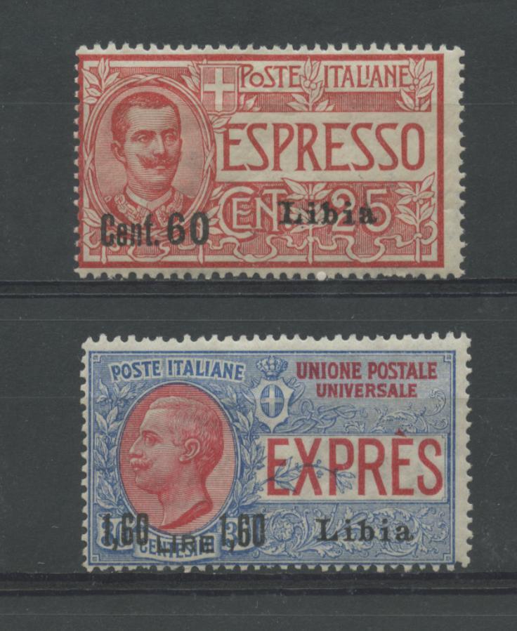 Scansione lotto: COLONIE LIBIA 1922 ESPRESSI N.5/6 2 **