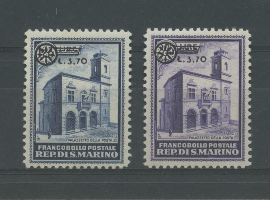 Scansione lotto: SAN MARINO 1934 SOVR. 2V. 3 ** LUSSO CERT.