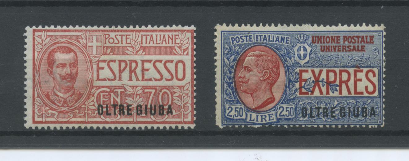 Scansione lotto: COLONIE OLTREGIUBA 1926 ESPRESSI 2V. 5 **