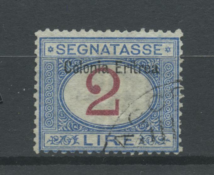 Scansione lotto: COLONIE ERITREA 1903 TASSE L.2 US.