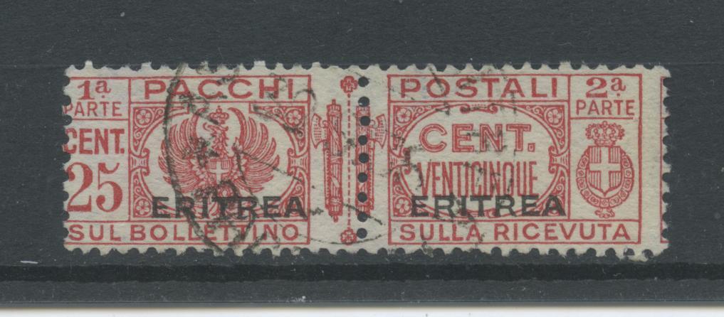 Scansione lotto: COLONIE ERITREA 1927/37 PACCHI C.25 US.