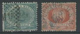 SAN MARINO 1877 2C. E 20C. US.